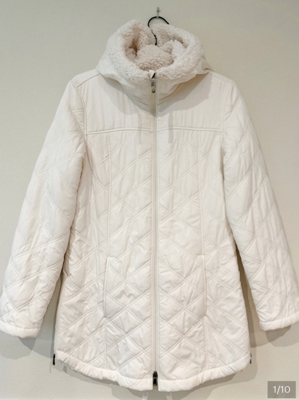 Prana Diva Hooded Fleece Lined Coat - Size Medium